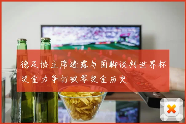 德足协主席透露与国脚谈判世界杯奖金力争打破零奖金历史